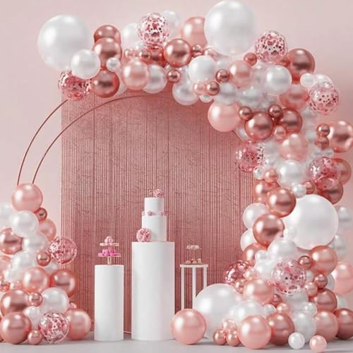 Geburtstagsdeko 107 Stück, Luftballons Geburtstag Rosa Girlande, Größen 18 12 10 5 Zoll Ballons Festival Party Deko, Latex Ballongirlande Deko, Hochzeit Ballonbogen, Baby Shower Deko Geburtstagsdeko 107 Stück, Luftballons Geburtstag Rosa Girlande, Größen 18 12 10 5 Zoll Ballons Festival Party Deko, Latex Ballongirlande Deko, Hochzeit Ballonbogen, Baby Shower Deko von Fletorin
