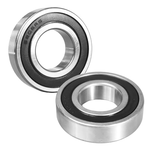 ​​Flewdart 2 Stück 6206 2RS Kugellager 30x62x16mm, 6206-2RS 6206RS abgedichtet aus Kohlenstoffstahl für Maschinen und Werkzeuge​​(6206-2RS 2pcs) von Flewdart