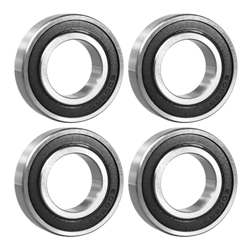 ​​Flewdart 4 Stück 6005 2RS Kugellager 25x47x12mm, 6005-2RS 6005RS abgedichtet aus Kohlenstoffstahl für Maschinen und Werkzeuge​​(6005-2RS 4pcs) von Flewdart
