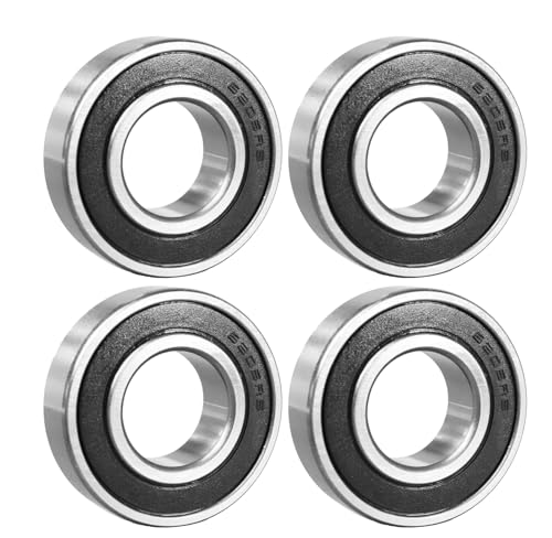 ​​Flewdart 4 Stück 6205 2RS Kugellager 25x52x15mm, 6205-2RS 6205RS abgedichtet aus Kohlenstoffstahl für Maschinen und Werkzeuge​​ (6205-2RS 4pcs) von Flewdart
