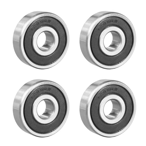 ​​Flewdart 4 Stück 6301 2RS Kugellager 12x37x12mm, 6301-2RS 6301RS abgedichtet aus Kohlenstoffstahl für Maschinen und Werkzeuge​​ (6301-2RS 4pcs) von Flewdart