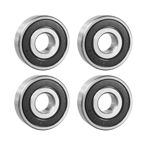 ​​Flewdart 4 Stück 6302 2RS Kugellager 15x42x13mm, 6302-2RS 6302RS abgedichtet aus Kohlenstoffstahl für Maschinen und Werkzeuge​​​​ (6302-2RS 4pcs) von Flewdart