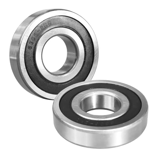 Flewdart 4pcs Kugellager 6203RS, rillenkugellager 17 x 40 x 12mm 6203 2rs doppelte Schutzchromlegierung für DIY, Drehbänke, Motoren, 3D-Drucker, Fräsmaschinen(6203RS 4pcs) von Flewdart