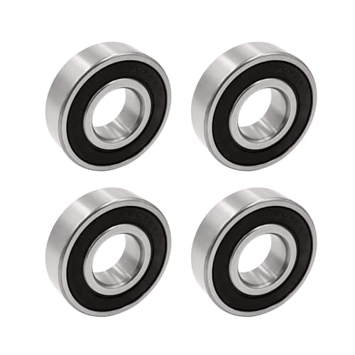 Flewdart 4pcs Kugellager 6204-2rs, rillenkugellager 20 x 47 x 14mm 6204 2rs doppelte Schutzchromlegierung für DIY, Drehbänke, Motoren, 3D-Drucker, Fräsmaschinen von Flewdart