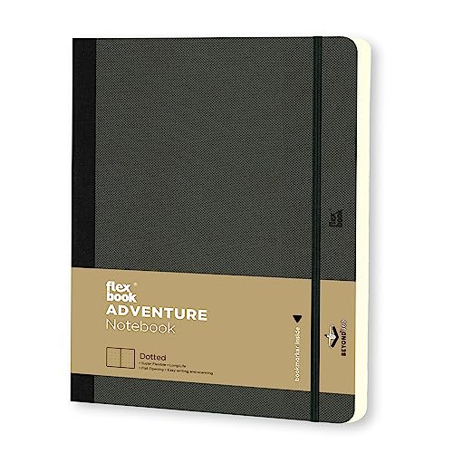 Flexbook Adventure - Notizbuch 17x24cm Taschenformat, 192 Seiten DOTTED, Off-Schwarz Flexbook Adventure - Notizbuch 17x24cm Taschenformat, 192 Seiten DOTTED, Off-Schwarz von Flexbook