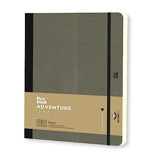Flexbook Adventure - Notizbuch 17x24cm Taschenformat, 192 Seiten liniert, Elefant-Grau Flexbook Adventure - Notizbuch 17x24cm Taschenformat, 192 Seiten liniert, Elefant-Grau von Flexbook