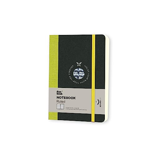 Flexbook Notizbuch patentierte flexible Bindung, grün liniert, mit Gummizug 9x14cm Flexbook Notizbuch patentierte flexible Bindung, grün liniert, mit Gummizug 9x14cm von Flexbook