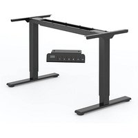 FlexiSpot E1 Pro elektrisch höhenverstellbares Schreibtischgestell schwarz ohne Tischplatte, T-Fuß-Gestell schwarz 111,6 - 148,6 x 68,0 cm von FlexiSpot