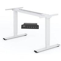 FlexiSpot E1 Pro elektrisch höhenverstellbares Schreibtischgestell weiß ohne Tischplatte, T-Fuß-Gestell weiß 111,6 - 148,6 x 68,0 cm von FlexiSpot