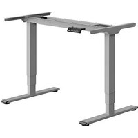 FlexiSpot E5 elektrisch höhenverstellbares Schreibtischgestell grau ohne Tischplatte, T-Fuß-Gestell grau 111,6 - 148,6 x 68,0 cm von FlexiSpot