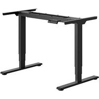 FlexiSpot E5 elektrisch höhenverstellbares Schreibtischgestell schwarz ohne Tischplatte, T-Fuß-Gestell schwarz 111,6 - 148,6 x 68,0 cm von FlexiSpot