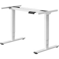 FlexiSpot E5 elektrisch höhenverstellbares Schreibtischgestell weiß ohne Tischplatte, T-Fuß-Gestell weiß 111,6 - 148,6 x 68,0 cm von FlexiSpot