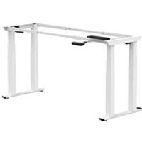 FlexiSpot E7 Plus elektrisch höhenverstellbares Schreibtischgestell weiß ohne Tischplatte, Kufen-Gestell weiß 99,0 - 159,0 x 68,0 cm von FlexiSpot