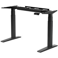 FlexiSpot E7 Pro elektrisch höhenverstellbares Schreibtischgestell schwarz ohne Tischplatte, C-Fuß-Gestell schwarz 110,0 - 190,0 x 68,0 cm von FlexiSpot