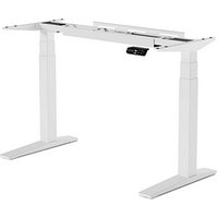 FlexiSpot E7 Pro elektrisch höhenverstellbares Schreibtischgestell weiß ohne Tischplatte, C-Fuß-Gestell weiß 110,0 - 190,0 x 68,0 cm von FlexiSpot