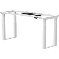 FlexiSpot E7Q elektrisch höhenverstellbares Schreibtischgestell weiß ohne Tischplatte, Kufen-Gestell weiß 110,0 - 190,0 x 57,8 cm von FlexiSpot