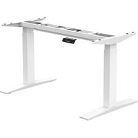 FlexiSpot E9 elektrisch höhenverstellbares Schreibtischgestell weiß ohne Tischplatte, T-Fuß-Gestell weiß 110,0 - 190,0 x 68,0 cm von FlexiSpot