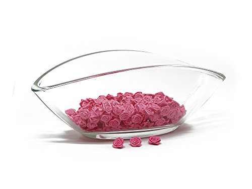 25 Rosen - 15mm - Deko Rosen Röschen - Satinrosen | Pink von FlexiStore