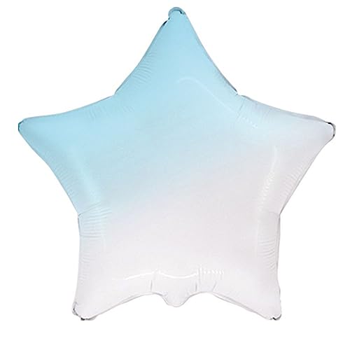 Flexmetal Folienballon in Pastellfarben, zweifarbig, rosa, blau, rund, Herz, Stern, geeignet für Luft oder Helium, perfekte Dekoration für Geburtstag, Weihnachten, Party, (Farbverlauf blauer Stern, Flexmetal Folienballon in Pastellfarben, zweifarbig, rosa, blau, rund, Herz, Stern, geeignet für Luft oder Helium, perfekte Dekoration für Geburtstag, Weihnachten, Party, (Farbverlauf blauer Stern, von Flexmetal