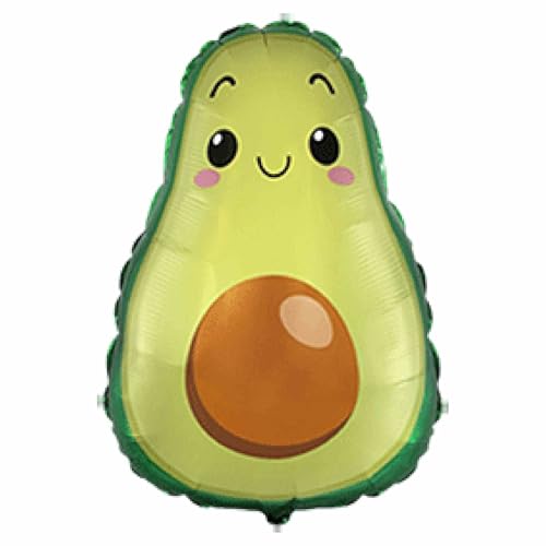 Flexmetal Süßer Avocado-Folienballon, 73,7 x 55,9 cm, Obst-Party-Dekoration, geeignet für Luft oder Helium Flexmetal Süßer Avocado-Folienballon, 73,7 x 55,9 cm, Obst-Party-Dekoration, geeignet für Luft oder Helium von Flexmetal