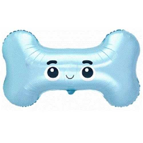 Flexmetal XL Bone Halloween Supershape Folienballon 76,2 x 45,7 cm geeignet für Luft oder Helium perfekte Geburtstagsparty Dekoration (blauer Knochen) von Flexmetal