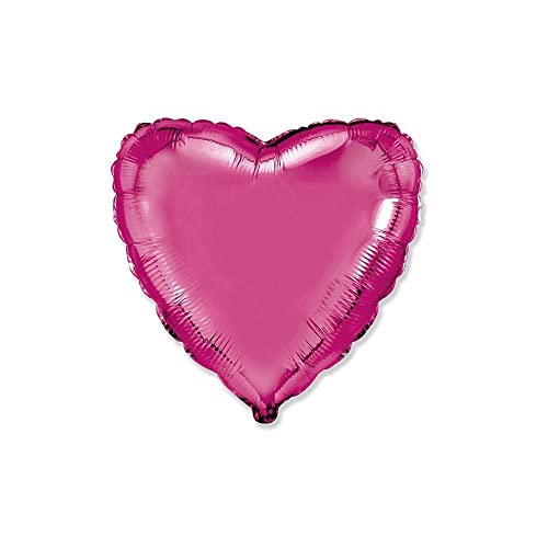Palloncino a forma di Cuore Fucsia 18 - 45cm. 1pz von Flexmetal