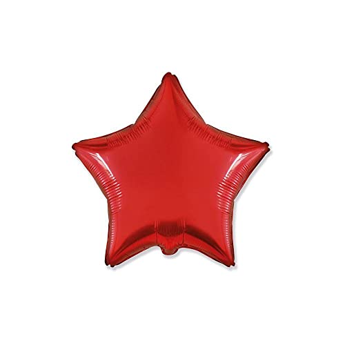 Palloncino a forma di stella rosso 18 - 45cm. 1pz von Flexmetal