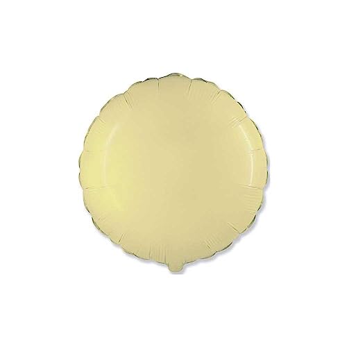 Palloncino tondo Crema 18inc - 45cm in mylar foil, 1pz. von Flexmetal