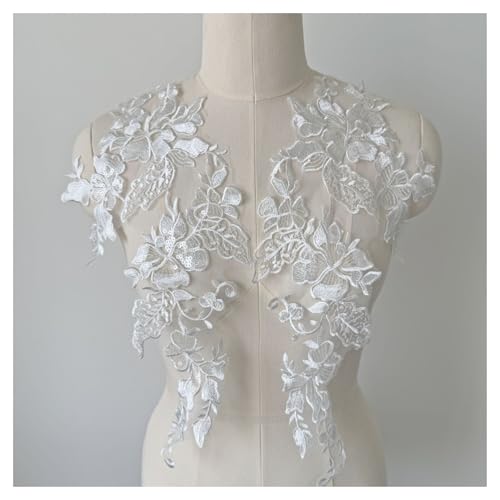 2 Paar Stickerei-Spitzen-Paar, Blumenzubehör, Hochzeitskleid, Bekleidungszubehör, 2 Paar 2 Paar Stickerei-Spitzen-Paar, Blumenzubehör, Hochzeitskleid, Bekleidungszubehör, 2 Paar von Flexmob