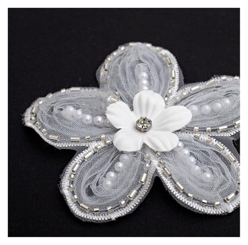 Dreidimensionale Netzblumen, DIY, handgefertigt, Hochzeitskleid, dekoratives Zubehör, 10 Stück (3) von Flexmob