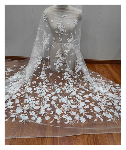 Paillettenstoff mit Perlen besetzte Blumenstickerei Spitze Netz Bekleidungsstoff Paillettenstoff mit Perlen besetzte Blumenstickerei Spitze Netz Bekleidungsstoff von Flexmob