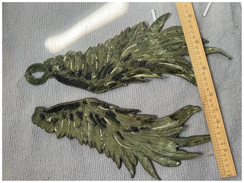Stickerei Flügel Perlen bestickt Stoff Patch DIY Kleidung Zubehör Patch Dekoration 1 Paar Stickerei Flügel Perlen bestickt Stoff Patch DIY Kleidung Zubehör Patch Dekoration 1 Paar von Flexmob