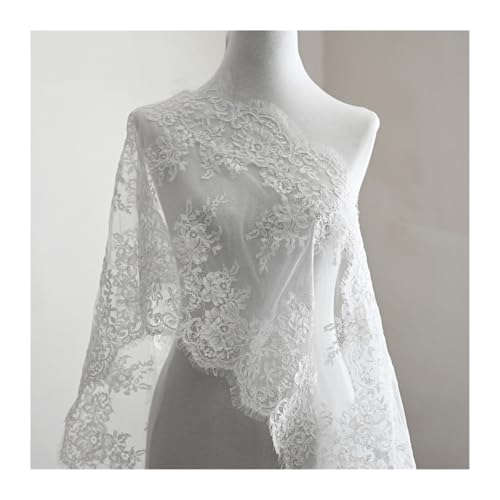 Stoff 3 m lange Wimpern Auto Knochen Spitze Hochzeit Schleier Kleidungsstück Zubehör DIY (beidseitig) von Flexmob