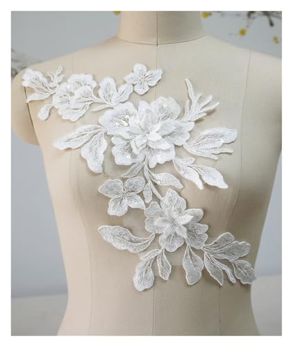 Stoff-Meißel, Stereo-Blume, DIY, Hochzeitskleid, Patch, handgefertigtes Spitzenpaar, Blumen-Zubehör Stoff-Meißel, Stereo-Blume, DIY, Hochzeitskleid, Patch, handgefertigtes Spitzenpaar, Blumen-Zubehör von Flexmob