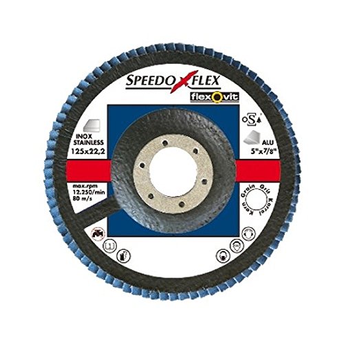 FLEXOVIT Flapper Discs P80 115 mm x 22 mm Multi benutzen Langlebig Hochwertig FLEXOVIT Flapper Discs P80 115 mm x 22 mm Multi benutzen Langlebig Hochwertig von Flexovit