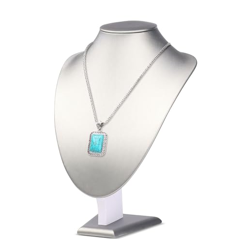 Flexzion Flexion Schmuckständer aus PU-Kunststoff Schmuckbüste freistehender Anhänger Kettenhalsbänder Halter Display Aufbewahrung Schmuck-Organisation für Ausstellung der Halsketten, 28 cm (Grau) Flexzion Flexion Schmuckständer aus PU-Kunststoff Schmuckbüste freistehender Anhänger Kettenhalsbänder Halter Display Aufbewahrung Schmuck-Organisation für Ausstellung der Halsketten, 28 cm (Grau) von Flexzion