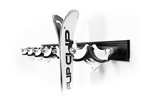 Flip Clip Flex6 | Universalhalterung | Skihalterung | Snowboardhalterung | Wandhalterung | Gerätehalter | Werkzeughalterung | Aus Stahl, Aluminium und Glasfaserverstärktem Kunststoff (Weiß) von Flip Clip