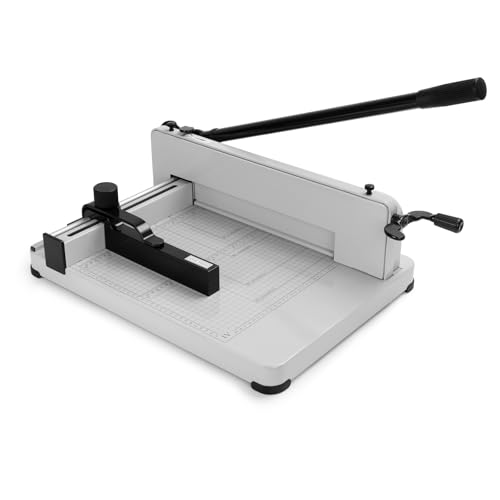 Guillotine Papierschneider, strapazierfähig, 400 Blatt Kapazität, Papierschneider 30,5 cm für A4-Papier mit HSS-Klinge, industrieller kommerzieller Trimmer für Büro, Schule, Druckerei Guillotine Papierschneider, strapazierfähig, 400 Blatt Kapazität, Papierschneider 30,5 cm für A4-Papier mit HSS-Klinge, industrieller kommerzieller Trimmer für Büro, Schule, Druckerei von Flisin
