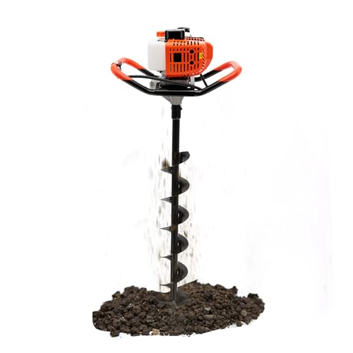 Fliuyr Erdbohrer 1460W, 52cc Benzin Erdbohrer, 3PCS Grube Digger Bit, Erdlochbohrer, Graben Maschine Bohrer, 4/6/8In, Elektrische Schnecke, Grabwerkzeuge mit Grabbohrer-Bit-Set Fliuyr Erdbohrer 1460W, 52cc Benzin Erdbohrer, 3PCS Grube Digger Bit, Erdlochbohrer, Graben Maschine Bohrer, 4/6/8In, Elektrische Schnecke, Grabwerkzeuge mit Grabbohrer-Bit-Set von Fliuyr