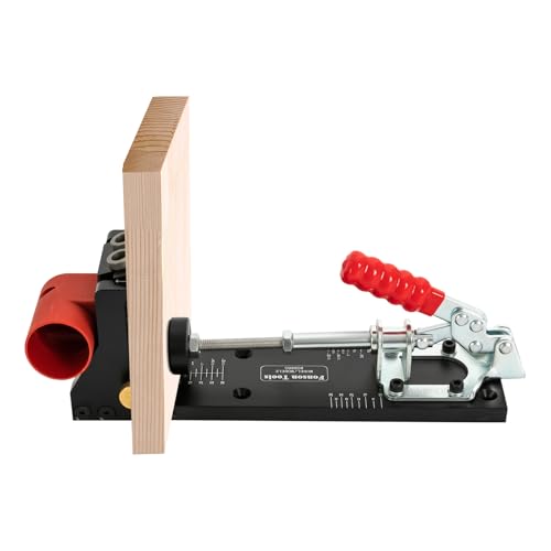 Fliuyr Pocket Hole Jig Set,Aluminium Taschenbohrer-Satz,3/8 Zoll Bohrerdurchmesser,Ohrschablone Schrägloch,Bohrlehre für Bohren von Taschenlöchern und Schräglöchern Fliuyr Pocket Hole Jig Set,Aluminium Taschenbohrer-Satz,3/8 Zoll Bohrerdurchmesser,Ohrschablone Schrägloch,Bohrlehre für Bohren von Taschenlöchern und Schräglöchern von Fliuyr