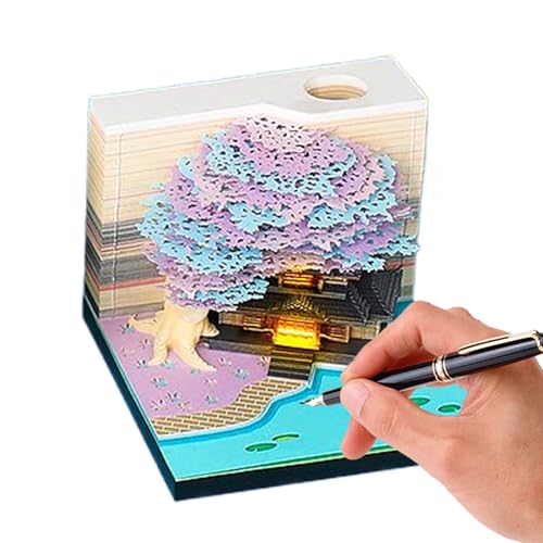 Flkiglm 3D Kalender - Abreißkalender,Mit Beleuchtetem Design Notizblock Für Workout Pendeln Urlaub Lehrer Unterricht Flkiglm 3D Kalender - Abreißkalender,Mit Beleuchtetem Design Notizblock Für Workout Pendeln Urlaub Lehrer Unterricht von Flkiglm
