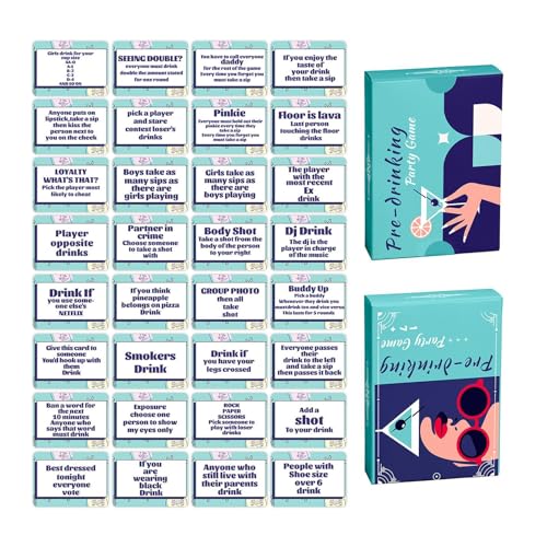 Lustiges Partyspiel für Erwachsene, Mädchen, Erwachsene, Geburtstag, Trinkkarten-Partyspiel | 50 Stück spezielle Kartenspiele,Trinkspiele fördern die Freundschaft. Spielkartendecks für Familie, Freund Lustiges Partyspiel für Erwachsene, Mädchen, Erwachsene, Geburtstag, Trinkkarten-Partyspiel | 50 Stück spezielle Kartenspiele,Trinkspiele fördern die Freundschaft. Spielkartendecks für Familie, Freund von Flkiglm