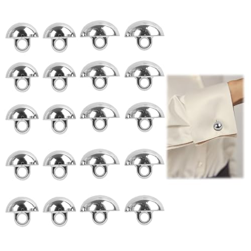 Set von 20 kleinen Metallknöpfen in Silber Matt, Retro-Taste Gewölbte Halbkugel-Form mit Öse, Verfügbar in 12mm oder 15mm - für Bekleidung und Bastelarbeiten-Universal runde Legierungstaste Set von 20 kleinen Metallknöpfen in Silber Matt, Retro-Taste Gewölbte Halbkugel-Form mit Öse, Verfügbar in 12mm oder 15mm - für Bekleidung und Bastelarbeiten-Universal runde Legierungstaste von Fllyvly