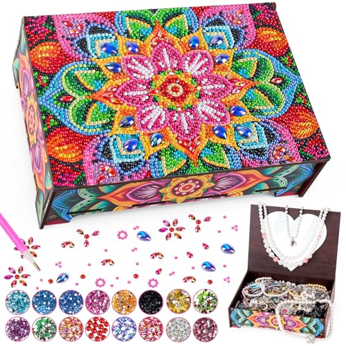 Geschenke Mädchen 7 8 9 10 11 Jahre, Diamond Painting Schmuckkästchen Kinder ab 8 10 Jahre, Bastelset Kinder ab 6 Jahre, Kreatives Basteln Geburtstagsgeschenke Mädchen 5-12, Diamant Painting Spielzeug Geschenke Mädchen 7 8 9 10 11 Jahre, Diamond Painting Schmuckkästchen Kinder ab 8 10 Jahre, Bastelset Kinder ab 6 Jahre, Kreatives Basteln Geburtstagsgeschenke Mädchen 5-12, Diamant Painting Spielzeug von Flnlano