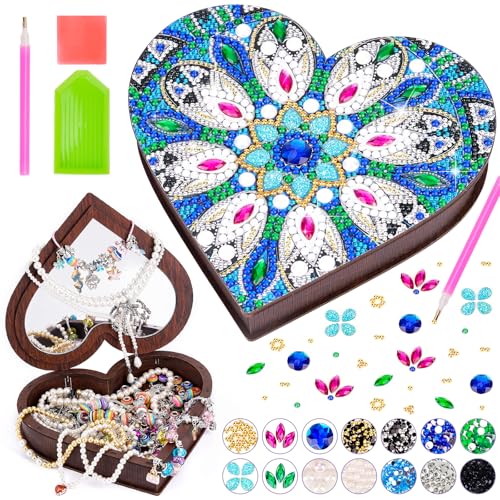 Geschenke für Mädchen 6 7 8 9 10 Jahre: Bastelset Kinder 5-12 Jahre Geburtstagsgeschenke, Diamond Painting Schmuckkästchen Basteln Mädchen, Kreatives DIY Diamond Art Bastelset Geburtstag Spielzeug Geschenke für Mädchen 6 7 8 9 10 Jahre: Bastelset Kinder 5-12 Jahre Geburtstagsgeschenke, Diamond Painting Schmuckkästchen Basteln Mädchen, Kreatives DIY Diamond Art Bastelset Geburtstag Spielzeug von Flnlano