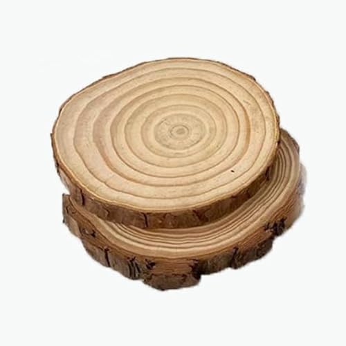 Floatdream 2PCS Große Holzscheiben, Holz Log Scheiben, Runde Holzscheiben Deko, für DIY Handwerk, Hochzeit Mittelstücke, Weihnachten Dekoration, Baumscheibe Kaufen Groß von Floatdream
