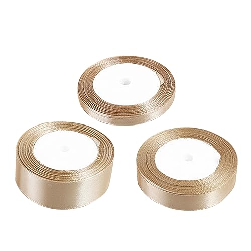 Floatdream 3 Roll Gold Geschenkband, Gold Satinband, Dekoration Geschenkband, für Verschiedene Anlässe Wie Weihnachten, Hochzeiten, Valentinstag Floatdream 3 Roll Gold Geschenkband, Gold Satinband, Dekoration Geschenkband, für Verschiedene Anlässe Wie Weihnachten, Hochzeiten, Valentinstag von Floatdream