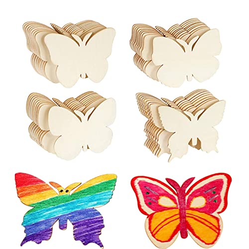 Floatdream 40 Stück Holzschmetterling, Mini-Schmetterling geformt Holzplatte, Leere Schmetterling Holzplatte für DIY Dekorationen, Branding, Monogramme, Holzuntersetzer, Anhänger Dekorationen Floatdream 40 Stück Holzschmetterling, Mini-Schmetterling geformt Holzplatte, Leere Schmetterling Holzplatte für DIY Dekorationen, Branding, Monogramme, Holzuntersetzer, Anhänger Dekorationen von Floatdream