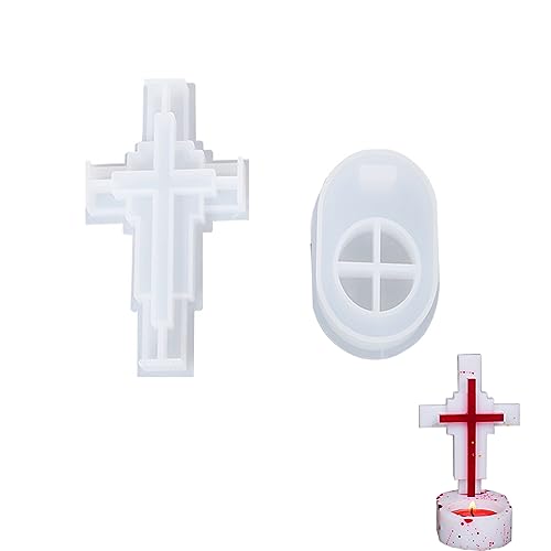 Floatdream Kreuz Kerzenhalter Gießform, Silikon Kerzen Selber Machen Set, Kerzenherstellung Silikon, Für Kerzenherstellung, Dekoration, Kirchendekoration, Halloween-Dekoration Floatdream Kreuz Kerzenhalter Gießform, Silikon Kerzen Selber Machen Set, Kerzenherstellung Silikon, Für Kerzenherstellung, Dekoration, Kirchendekoration, Halloween-Dekoration von Floatdream