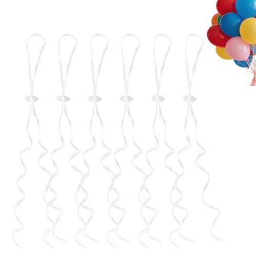 Flomiara 50 Stück Ballonverschlüsse, wiederverwendbares Ballonband für Geburtstag, Weihnachten, Ballonschnüre zum Aufhängen von Luftballons für Hochzeit, Party, Alltag, Feiern, Weiß Flomiara 50 Stück Ballonverschlüsse, wiederverwendbares Ballonband für Geburtstag, Weihnachten, Ballonschnüre zum Aufhängen von Luftballons für Hochzeit, Party, Alltag, Feiern, Weiß von Flomiara